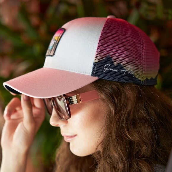 ✨ Grace Folly Baseball Cap Women Pink Beach Trucker Snapback Summer Hats - Picture 6 of 9